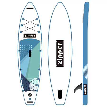 Сапборд ZIPPER Hyper 12'6" X 31" Inflatable SUP S Line Touring Blue